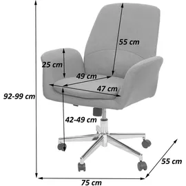 Mendler HWC-K23 Stoff Grau