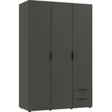 WIMEX Kleiderschrank WIMEX "Modena", grau (schwarz), B:120cm H:185cm T:54cm, Spanplatte, Schränke, Kleiderschrank, Drehtüren-Schrankprogramm