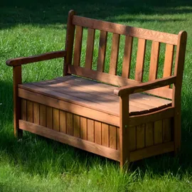Dobar Gartenbank 115 x 58 x 89 cm braun