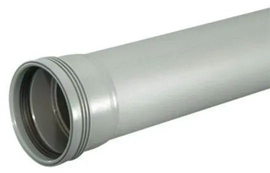 Wafix pp pipe with sleeve 50 x 1000 mm grey