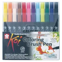 Sakura Koi Coloring Brush Pen Set 12 St. mehrfarbig