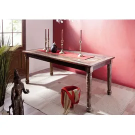 MASSIVMOEBEL24.DE Esstisch Altholz 150x80x76 mehrfarbig lackiert FABLE #07