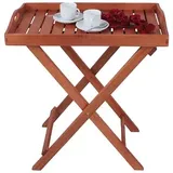 Garden Pleasure DALLAS Beistelltisch Eukalyptus eukalyptus 44,0 x 44,0 x 74,0 cm