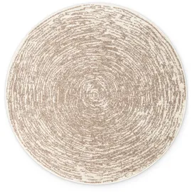 HANSE HOME Cavallo Kurzflorteppich Ø 160 cm Beige/Braun