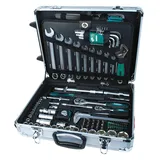 Brüder Mannesmann Werkzeuge Alu-Werkzeugtrolley bestückt 159-tlg.