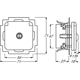 Busch-Jaeger Steckdoseneinsatz 20 EUKSL-214-101 Weiß