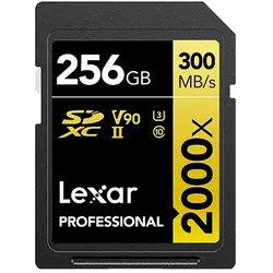 Lexar SDHC Professional UHS-II 2000x 256GB V90 | ✔️ Temporär mit 100 € gratis geschenkbox