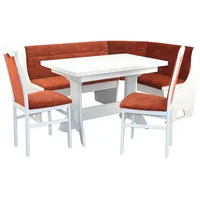 Moebel-direkt-online möbel direkt online 4tlg. Eckbankgruppe Bank, Esstisch, Stühle