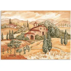 Wandbild ARTLAND "Landschaft IV", beige (farbe bild(er): naturfarben), B:100cm H:70cm, Bilder, als Alubild, Outdoorbild, Leinwandbild in verschied. Größen