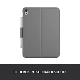 Logitech Slim Folio für iPad 10 2022 grau QWERTZ