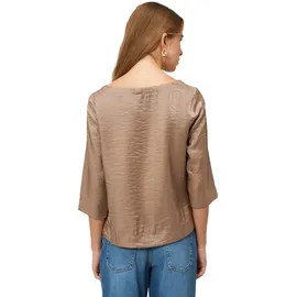 Zero Bluse mit Knittereffekt Beige 36