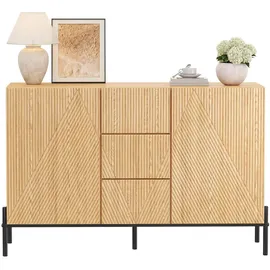 Okwish Sideboard 115,5 x 76 x 40 cm Beige