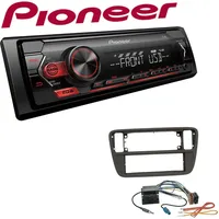 Pioneer 1-DIN Autoradio USB AUX Android Einbauset für Seat