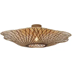 GOOD & MOJO Deckenleuchte "MADURO", braun, 1 flammig, Ø 87,00cm H: 22,00cm, Lampen