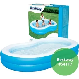BESTWAY Lagune Family Planschbecken 262 x 157 x 46 cm