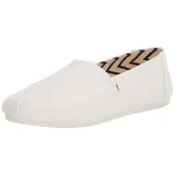 TOMS Alpargata aus recycelter Baumwolle Flache Slipper, Weiß, 39 EU