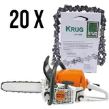 Set: Stihl MS 231 Motorsäge + 20 Profi C Sägeketten (35 cm) 3/8P1.3-50 - 4260443013159