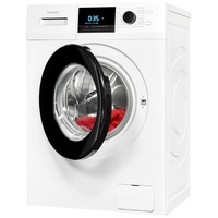 Exquisit Waschmaschine WA8214-340A | 8 kg | 16 Waschprogramme | 1400 U/min | Aquastop | Kindersicherung | Startzeitvorwahl