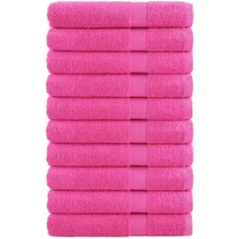 vidaXL SOLUND Handtuchset 10-tlg. rosa