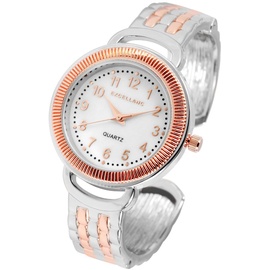 Excellanc Spangenuhr mit Metallarmband - Bunt/Weiß