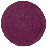 Erwin Müller Badematte Badteppich "Stuttgart", Höhe 15 mm, rund, Uni lila rund | 90 cm x 90 cm x 15 mm