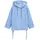 Tom Tailor Damen Hoodie Sweatshirt aus Scuba, blau, Uni, Gr. M