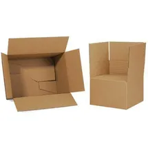 TransPak Wellpapp-Faltkarton 2-wellig, 400 x 300 x 220 mm, Qualität 2.30 BC, braun