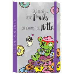 Pummeleinhorn Notizbuch Donuts A5 - Zonbi & Boo
