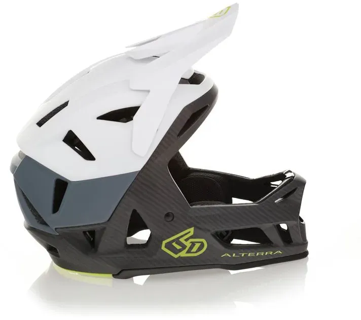 6D Alterra Segment White Grey - MTB Helm - XS/S