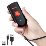 Tera Mini Tragbarer Barcode-Scanner CCD Barcodescanner 3in1 Bluetooth & USB-Kabel & 2,4G Wireless für 1D Barcodes auf Papier & Bildshirm Barcodelesegerät, 1100CCD