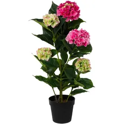 Kunstpflanze Hortensie in Rosa