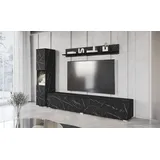 INOSIGN »PARIS«, (Komplett-Set, 3 St.), TV-Wand 220cm breite, grifflose Design, stehend und hängend montierbar