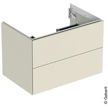 Geberit One 74x50,4x47cm, sand-grau/l hg, 2 Laden