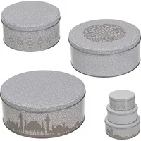 Cepewa Gebäckdosen Orientalische Muster 3er Set 3 Größen Metall