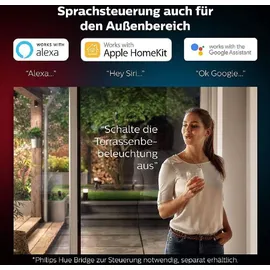 Philips Resonate Outdoor Wandleuchte schwarz