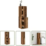 The Living Store - Vidaxl Apothekerschrank Altholz-optik 30x41x144,5 Cm Holzwerkstoff
