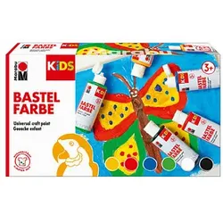 6 Marabu KiDS Acrylfarben farbsortiert 6 x 80,0 ml