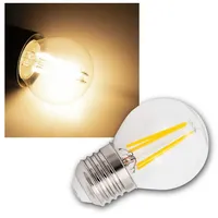 McShine LED Filament Tropfenlampe Filed E27, 6W, 600 lm,
