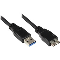 Exsys EX-K1640-2 USB Kabel 2 m USB 3.2 Gen 1 (3.1 Gen 1) USB A Micro-USB B Schwarz