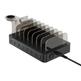 Conceptronic Ozul02b 8-Port 75w USB-PD Ladestation