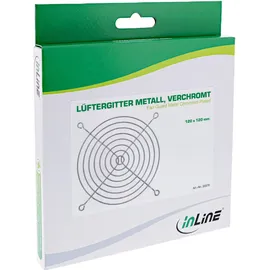 InLine Inline® Lüftergitter Metall, verchromt, 120x120mm