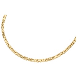 Smart Jewel Kette Königskette, massiv, Silber 925 vergoldet 50 cm Hellbraun Damen