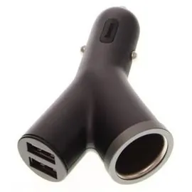 Baseus Y-Typ KFZ-Ladegerät Dual USB Zigarettenanzünder 3,1 A Schwarz