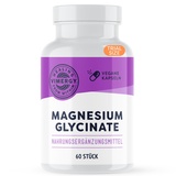 Vimergy Magnesium Glycinat Mineral Nahrungsergänzungsmittel – 30 Kapseln – Unbedenkliche Magnesium Hochdosiert Kapseln – Kurkuma & Ingwer – Glutenfrei, ohne Gentechnik – Für Keto-/Paleo Ernährung