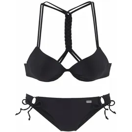 Buffalo Push-Up-Bikini Damen schwarz Gr.40 Cup C
