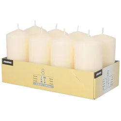 PAPSTAR Stumpenkerzen 10 cm creme