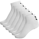 hummel hmlCHEVRON 6er Pack halblange Socken Weiß 46-48