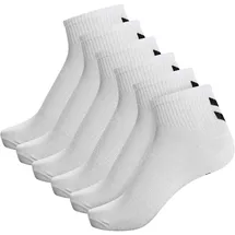 hummel hmlCHEVRON 6er Pack halblange Socken Weiß 46-48