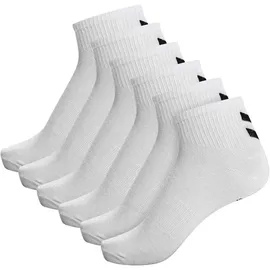 hummel hmlCHEVRON 6er Pack halblange Socken Weiß 46-48