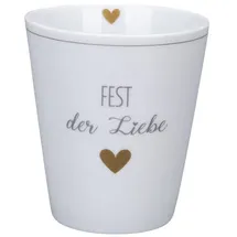 Krasilnikoff Happy Mug Becher 0,33 l Weiß